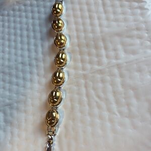 Vintage Monet Gold and Silver Scrab Bracelet